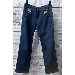 Korean Women's Blue Jeans 28.  Beautifully Made And Lined. 31"‎ Inseam.